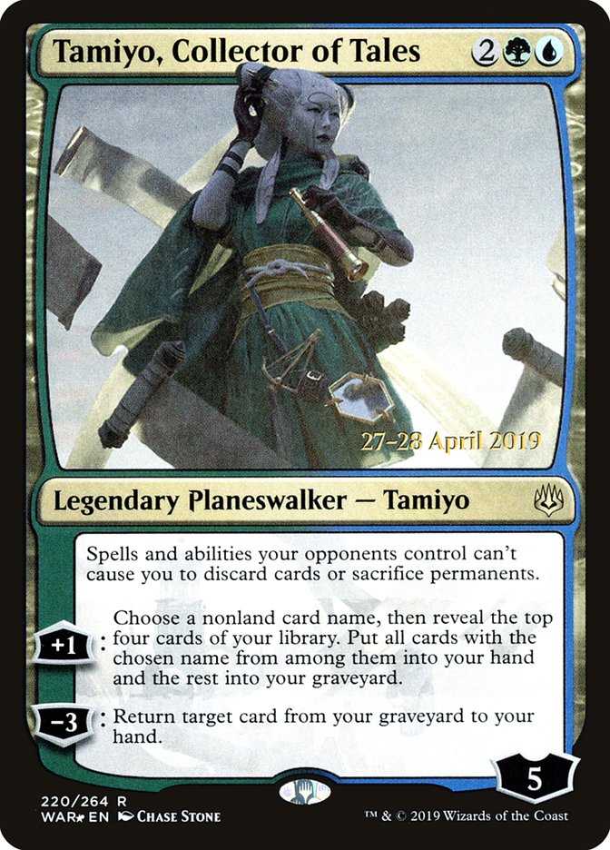 Tamiyo, Collector of Tales  [War of the Spark Prerelease Promos] | The Gaming-Verse