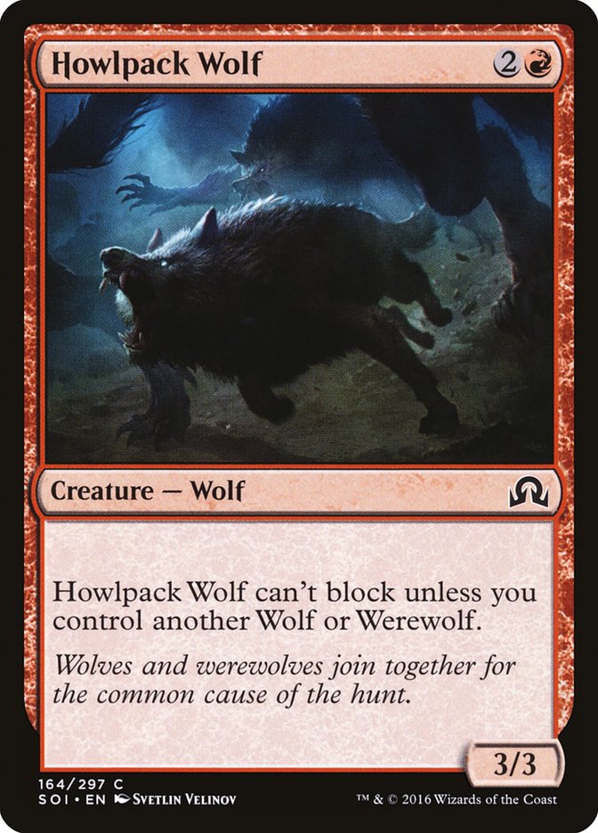 Howlpack Wolf [Shadows over Innistrad] | The Gaming-Verse