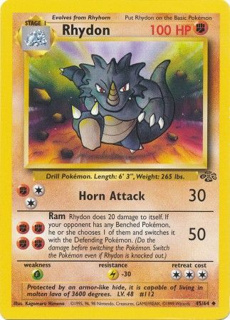 Rhydon (45/64) [Jungle Unlimited] | The Gaming-Verse