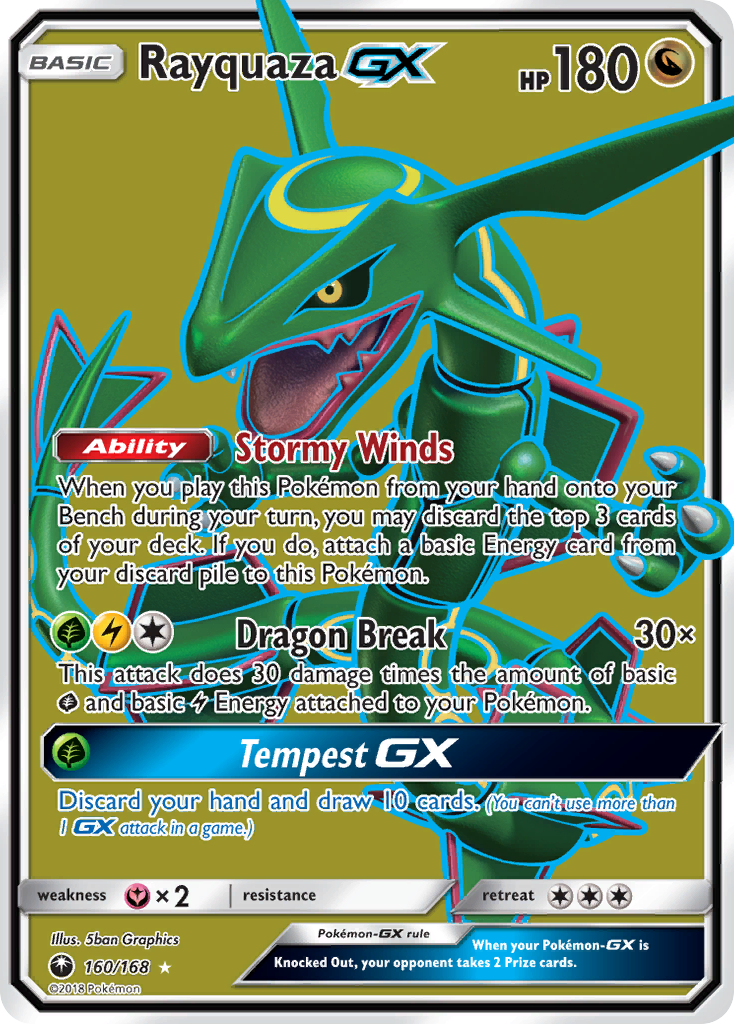 Rayquaza GX (160/168) [Sun & Moon: Celestial Storm] | The Gaming-Verse