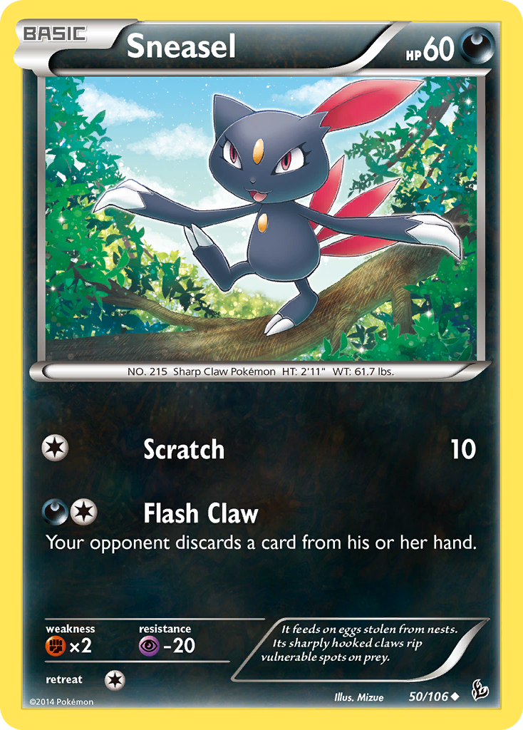 Sneasel (50/106) [XY: Flashfire] | The Gaming-Verse