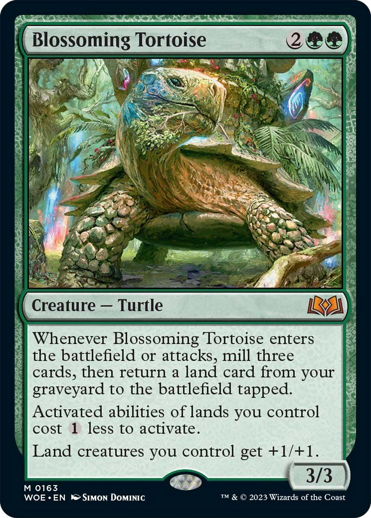 Blossoming Tortoise [Wilds of Eldraine] | The Gaming-Verse