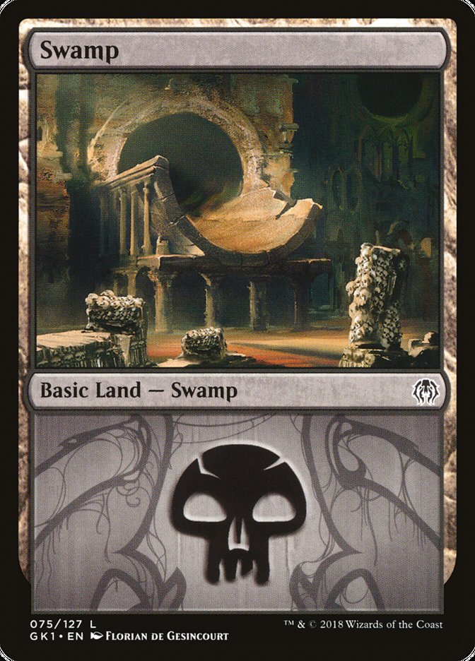 Swamp (#75) [Guilds of Ravnica Guild Kit] | The Gaming-Verse