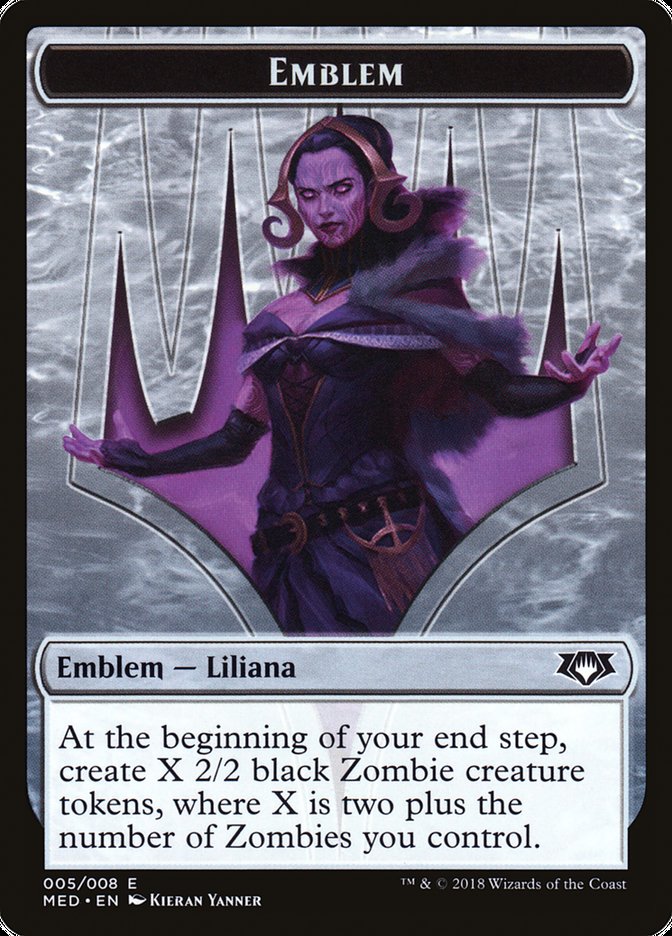 Emblem - Liliana, the Last Hope [Mythic Edition Tokens] | The Gaming-Verse