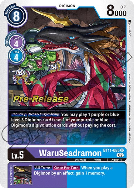 WaruSeadramon [BT11-085] [Dimensional Phase Pre-Release Promos] | The Gaming-Verse