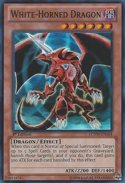 White-Horned Dragon (Redemption Replacement) [MDP2-EN006K] Rare | The Gaming-Verse