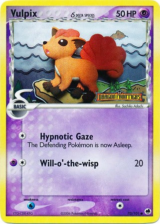 Vulpix (70/101) (Delta Species) (Stamped) [EX: Dragon Frontiers] | The Gaming-Verse