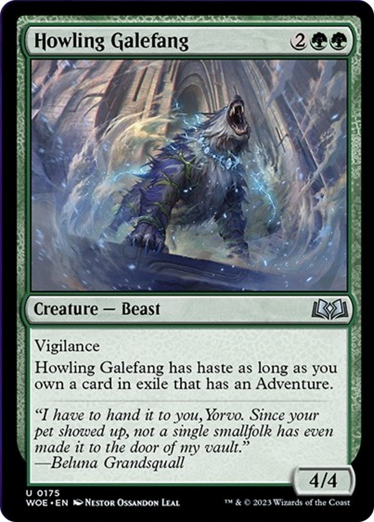 Howling Galefang [Wilds of Eldraine] | The Gaming-Verse