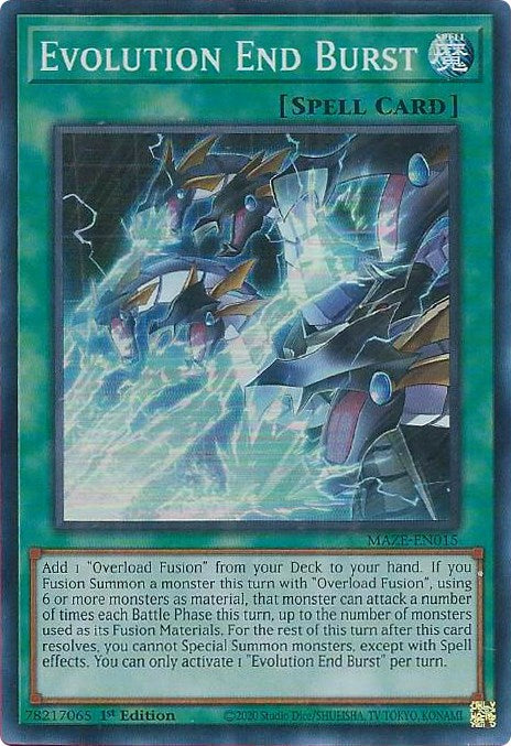 Evolution End Burst [MAZE-EN015] Super Rare | The Gaming-Verse