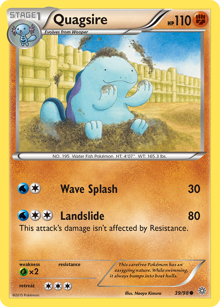 Quagsire (39/98) [XY: Ancient Origins] | The Gaming-Verse