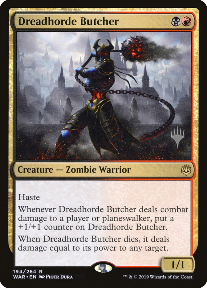 Dreadhorde Butcher (Promo Pack) [War of the Spark Promos] | The Gaming-Verse