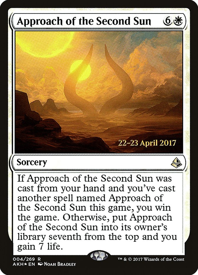 Approach of the Second Sun  (Prerelease) [Amonkhet Prerelease Promos] | The Gaming-Verse