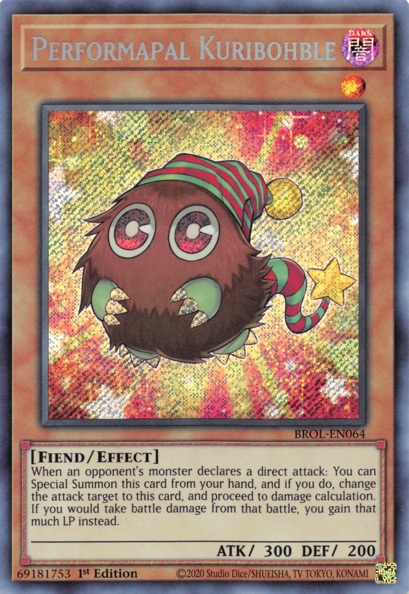 Performapal Kuribohble [BROL-EN064] Secret Rare | The Gaming-Verse