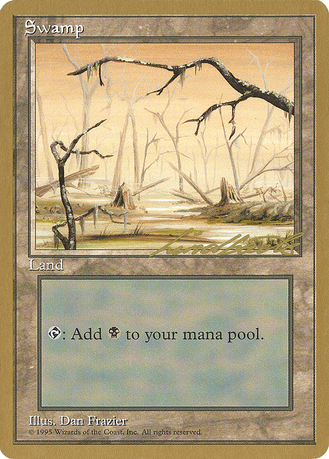 Swamp (ll370) (Leon Lindback) [Pro Tour Collector Set] | The Gaming-Verse