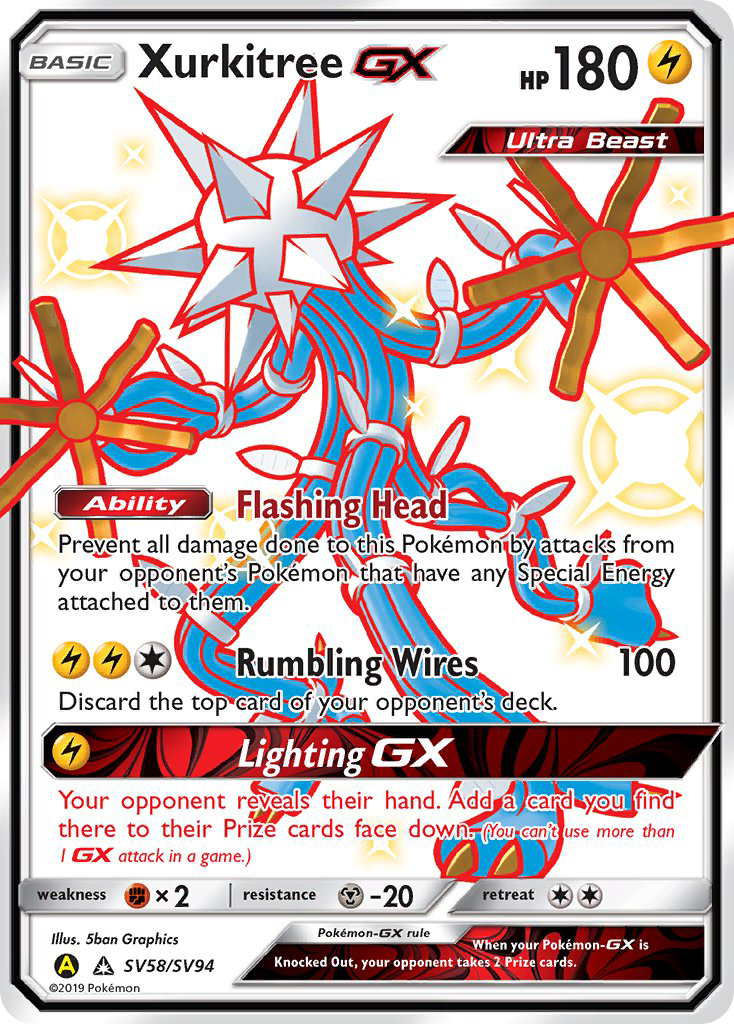 Xurkitree GX (SV58/SV94) [Sun & Moon: Hidden Fates - Shiny Vault] | The Gaming-Verse