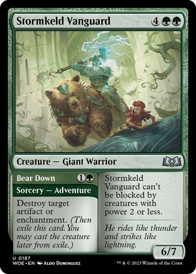 Stormkeld Vanguard // Bear Down [Wilds of Eldraine] | The Gaming-Verse