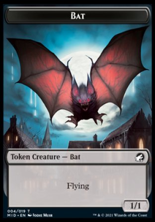 Bat Token [Innistrad: Midnight Hunt Tokens] | The Gaming-Verse