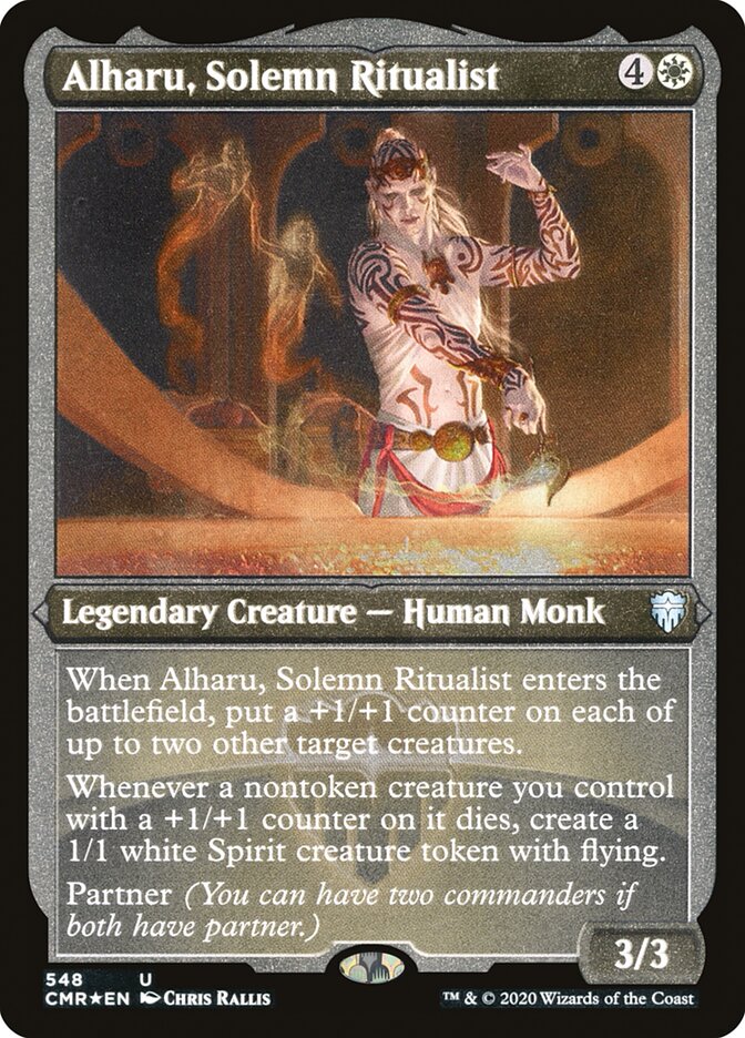 Alharu, Solemn Ritualist [Commander Legends Etched] | The Gaming-Verse