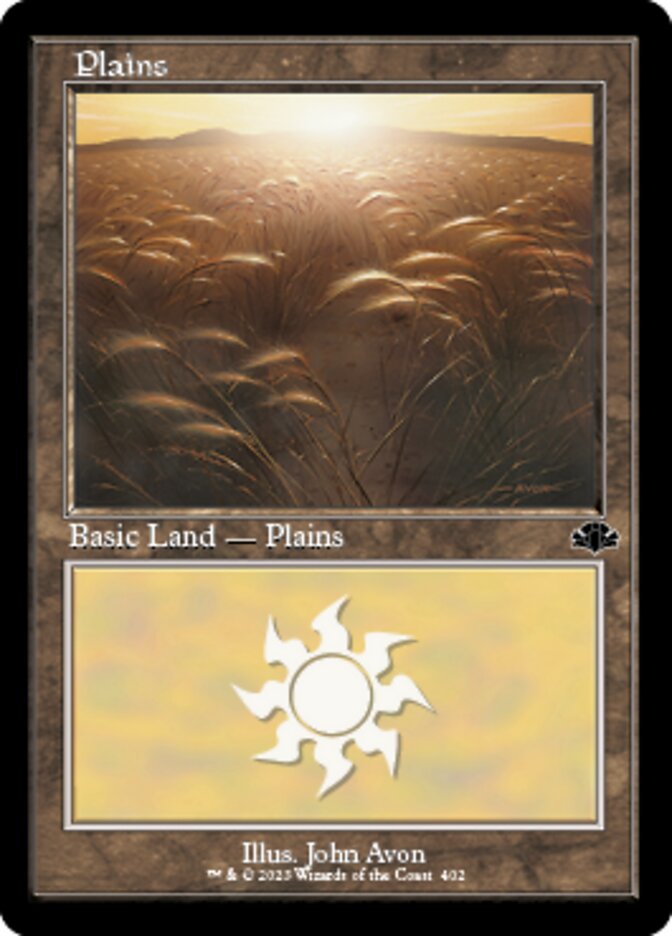 Plains (402) (Retro) [Dominaria Remastered] | The Gaming-Verse