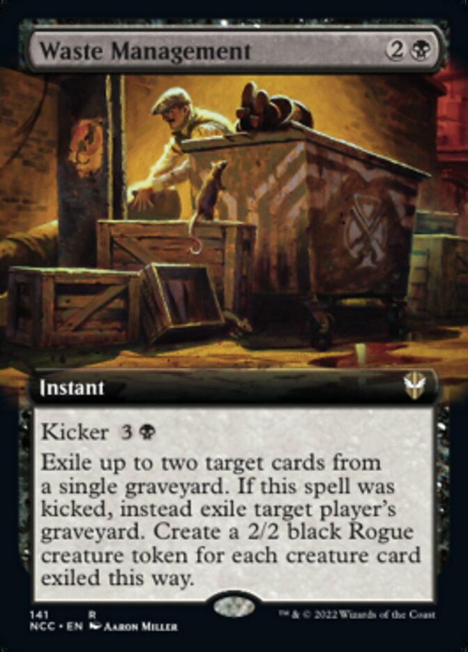 Waste Management (Extended Art) [Streets of New Capenna Commander] | The Gaming-Verse