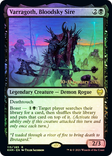 Varragoth, Bloodsky Sire  [Kaldheim Prerelease Promos] | The Gaming-Verse