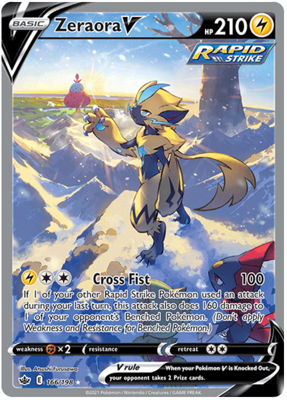 Zeraora V (166/198) [Sword & Shield: Chilling Reign] | The Gaming-Verse