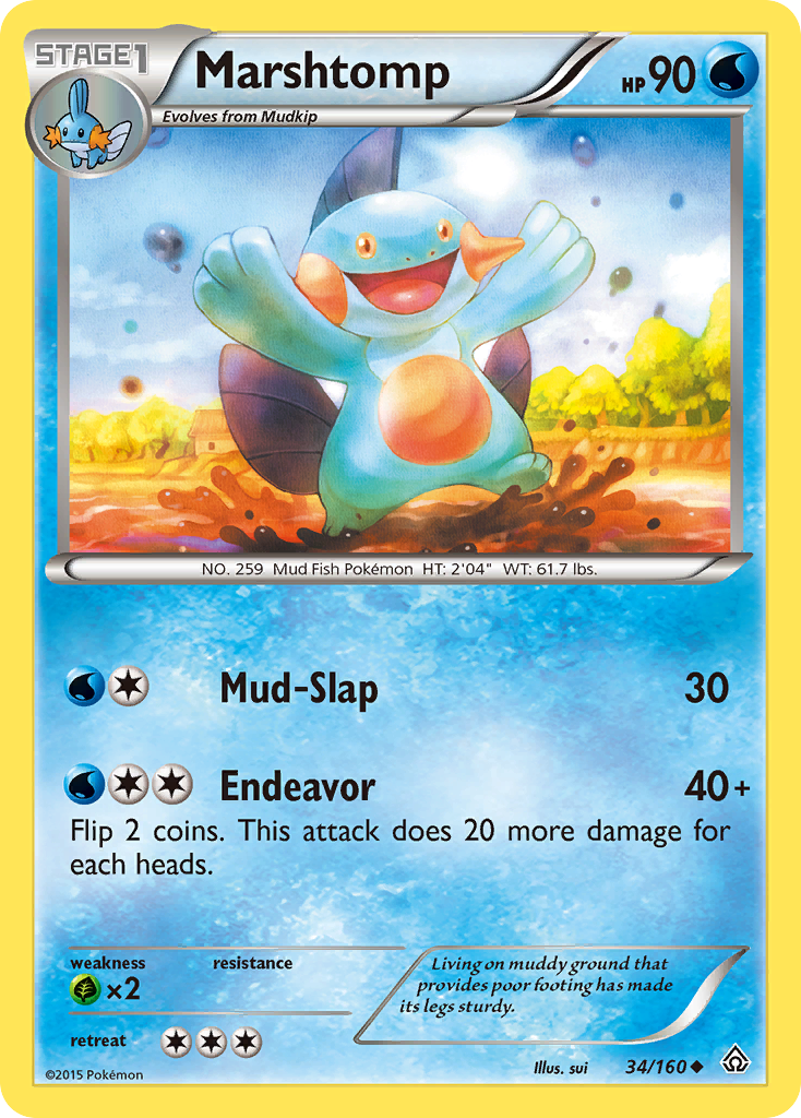 Marshtomp (34/160) [XY: Primal Clash] | The Gaming-Verse