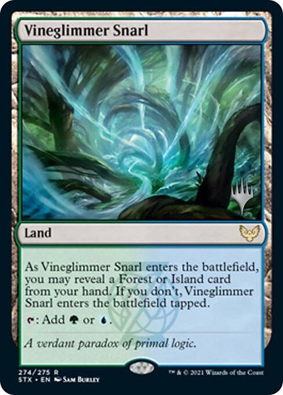 Vineglimmer Snarl (Promo Pack) [Strixhaven: School of Mages Promos] | The Gaming-Verse