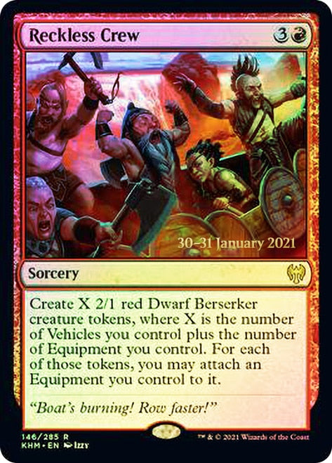 Reckless Crew  [Kaldheim Prerelease Promos] | The Gaming-Verse