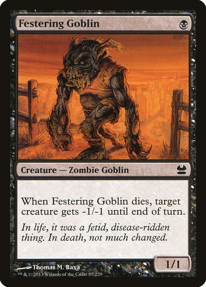 Festering Goblin [Modern Masters] | The Gaming-Verse