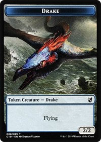 Drake // Human Double-sided Token [Commander 2019 Tokens] | The Gaming-Verse