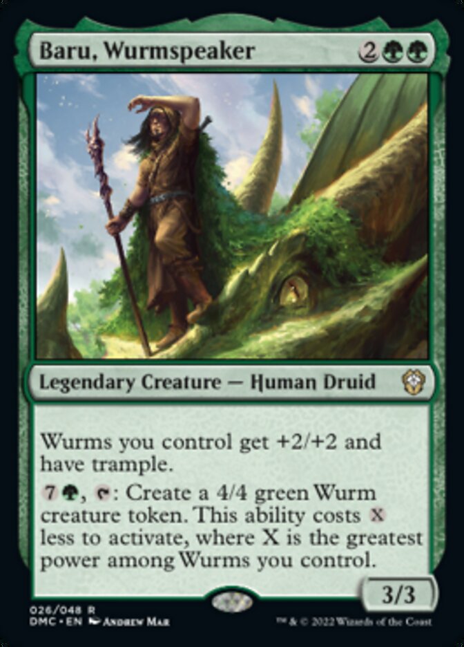 Baru, Wurmspeaker [Dominaria United Commander] | The Gaming-Verse