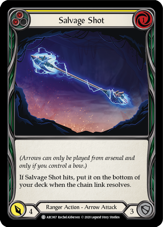 Salvage Shot (Yellow) [ARC067] Unlimited Rainbow Foil | The Gaming-Verse