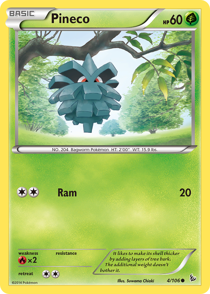 Pineco (4/106) [XY: Flashfire] | The Gaming-Verse