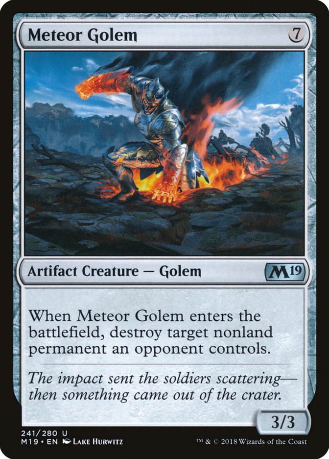 Meteor Golem [Core Set 2019] | The Gaming-Verse