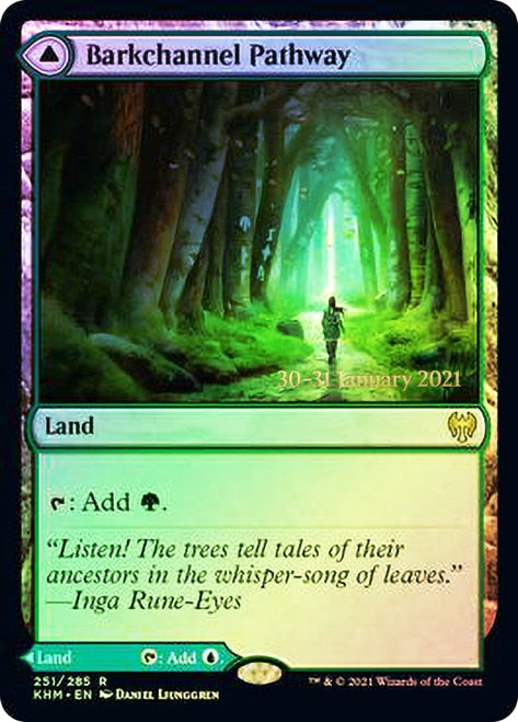 Barkchannel Pathway // Tidechannel Pathway  [Kaldheim Prerelease Promos] | The Gaming-Verse