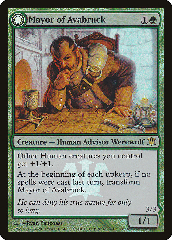 Mayor of Avabruck // Howlpack Alpha (Prerelease) [Innistrad Prerelease Promos] | The Gaming-Verse