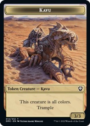 Kavu // Angel Double-sided Token [Dominaria United Commander Tokens] | The Gaming-Verse