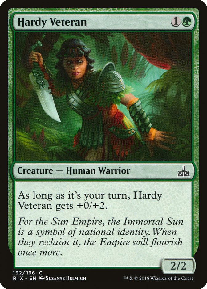 Hardy Veteran [Rivals of Ixalan] | The Gaming-Verse