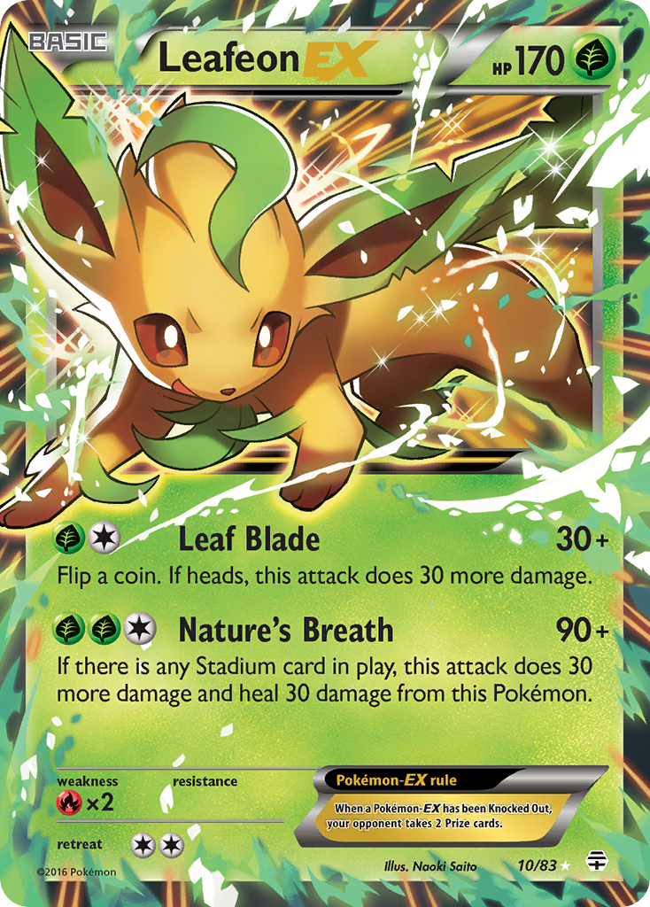 Leafeon EX (10/83) [XY: Generations] | The Gaming-Verse