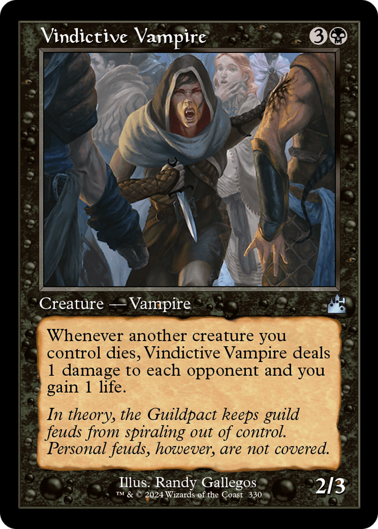 Vindictive Vampire (Retro Frame) [Ravnica Remastered] | The Gaming-Verse