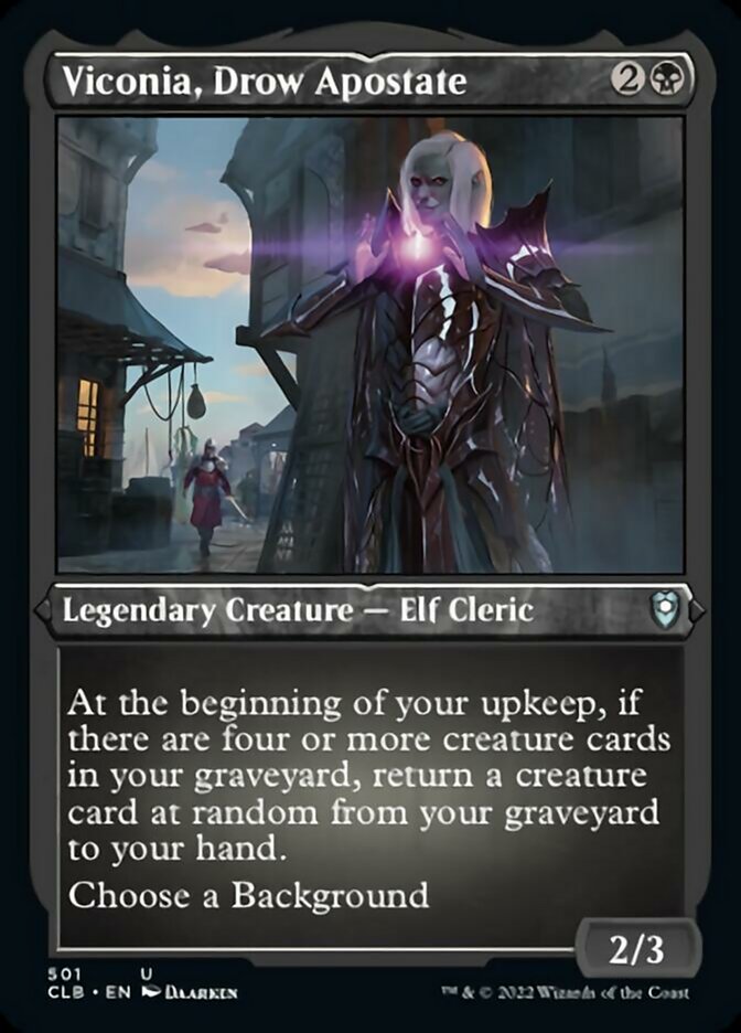 Viconia, Drow Apostate (Foil Etched) [Commander Legends: Battle for Baldur's Gate] | The Gaming-Verse