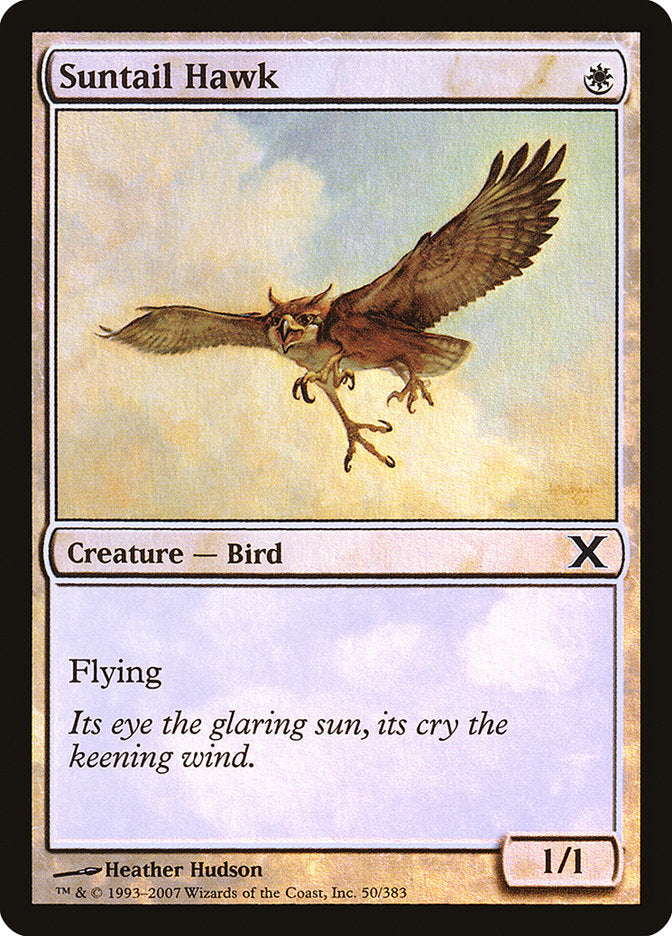 Suntail Hawk (Premium Foil) [Tenth Edition] | The Gaming-Verse