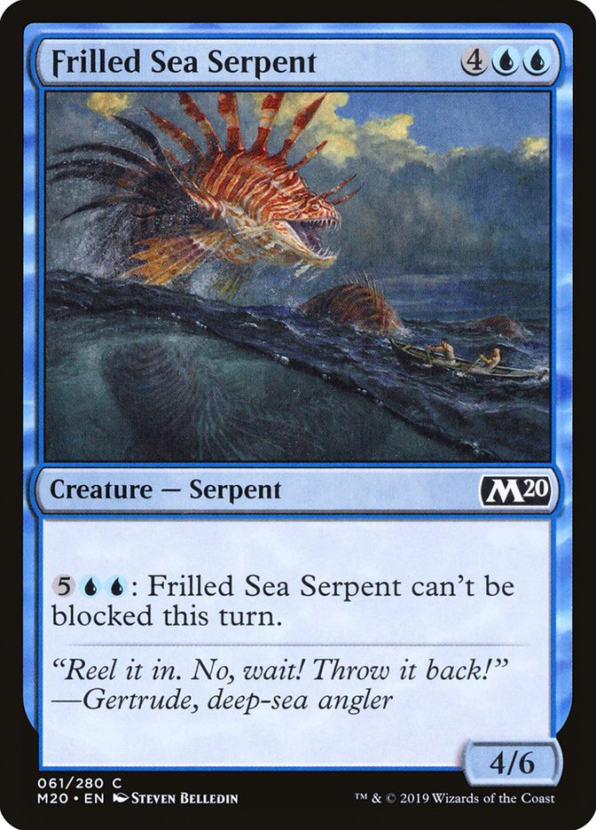 Frilled Sea Serpent [Core Set 2020] | The Gaming-Verse