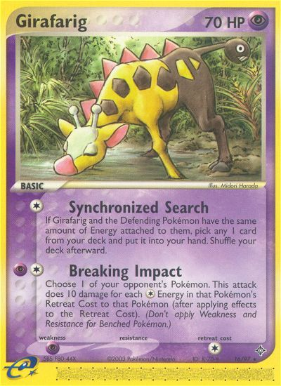 Girafarig (16/97) [EX: Dragon] | The Gaming-Verse