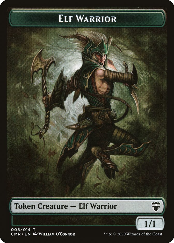 Angel // Elf Warrior Token [Commander Legends Tokens] | The Gaming-Verse