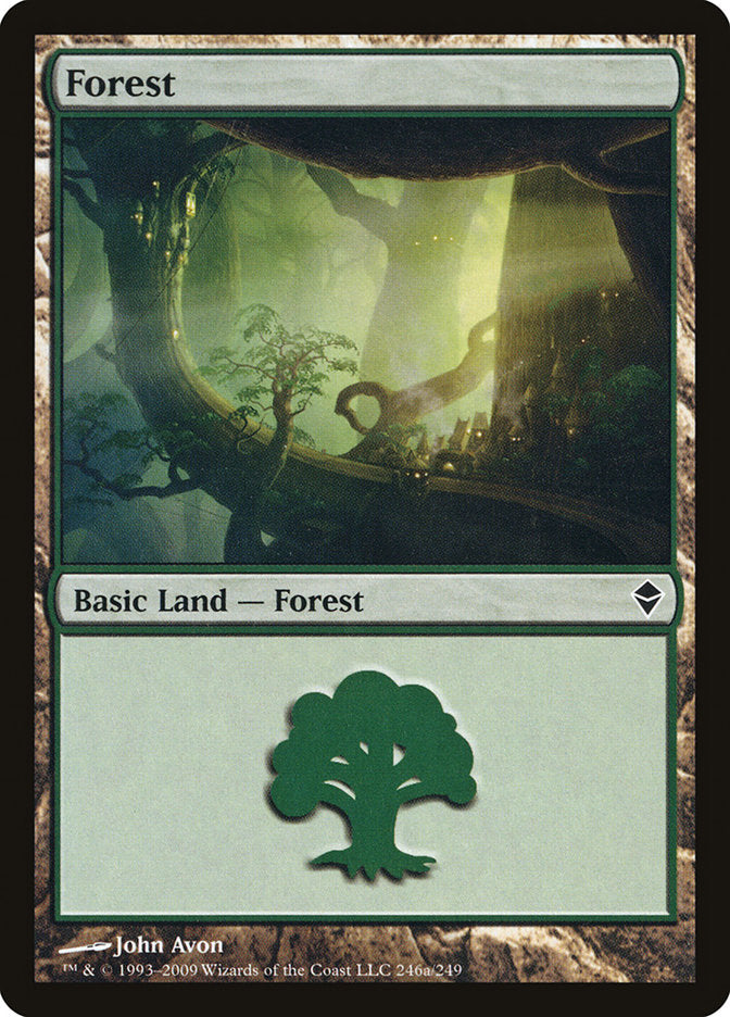 Forest (#246a) [Zendikar] | The Gaming-Verse