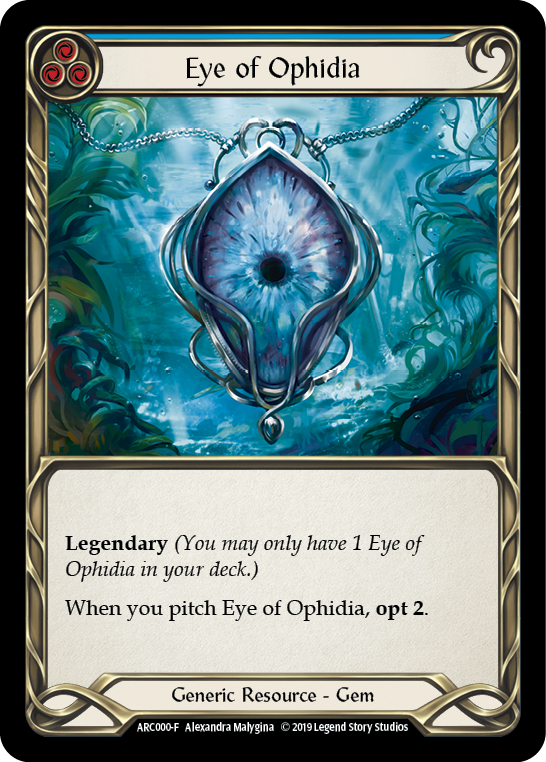 Eye of Ophidia [ARC000-F] 1st Edition Cold Foil | The Gaming-Verse