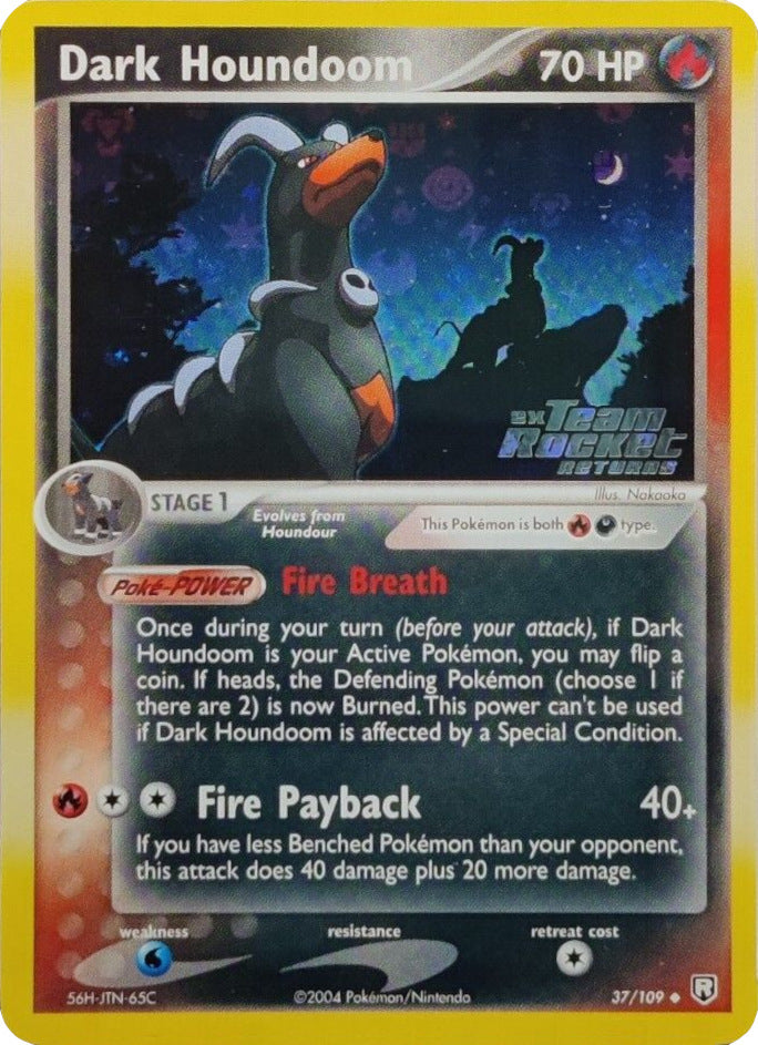 Dark Houndoom (37/109) (Stamped) [EX: Team Rocket Returns] | The Gaming-Verse