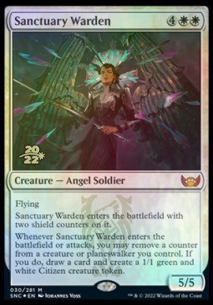 Sanctuary Warden [Streets of New Capenna Prerelease Promos] | The Gaming-Verse